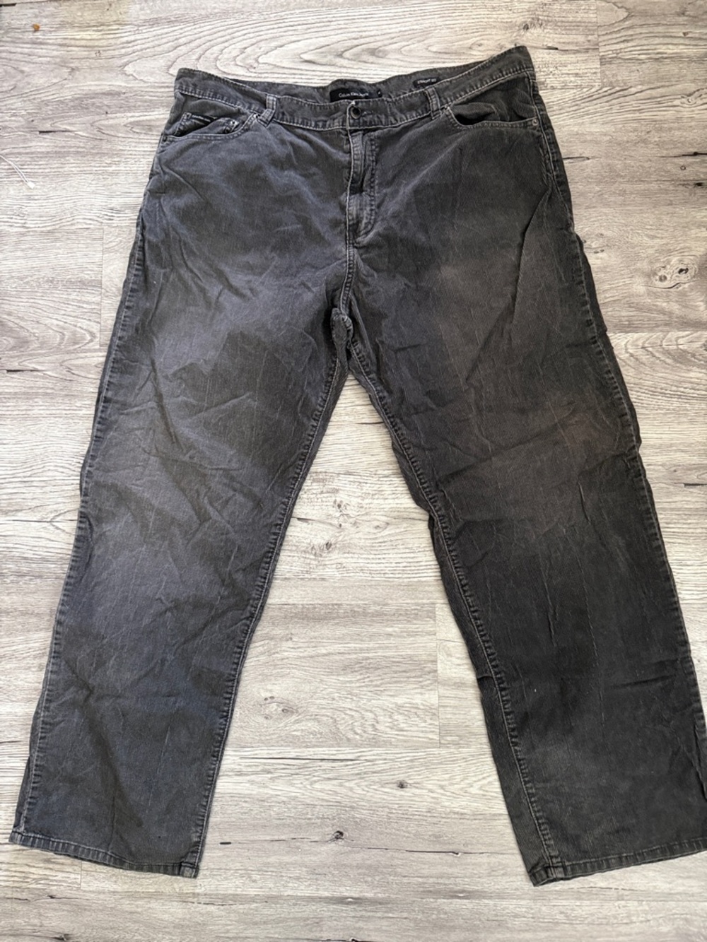 Baggy Calvin Klein Jeans Men's Black Corduroy Pants